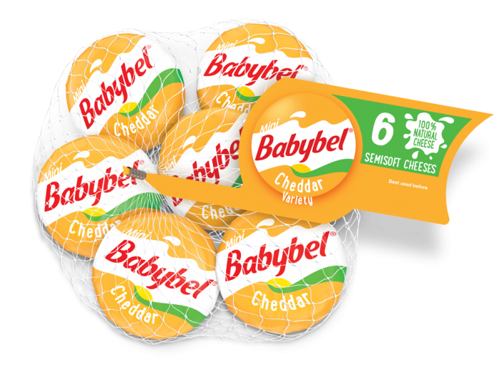 Bag of Mini Babybel Cheddar Variety Cheese